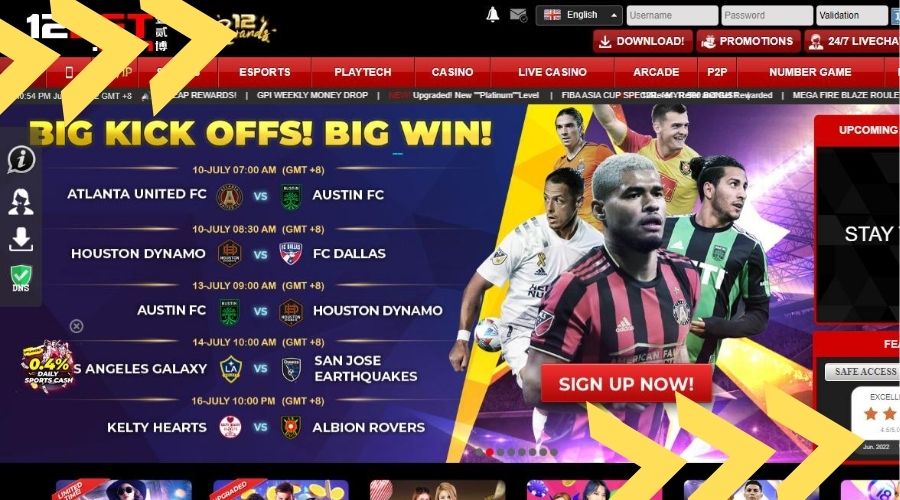 What are the different 12bet sports betting games